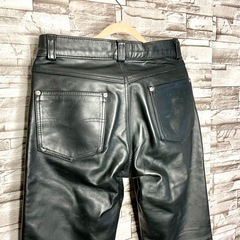 レア Schott ショット USA製 米国製 レザーパンツ 30 IDEALの画像