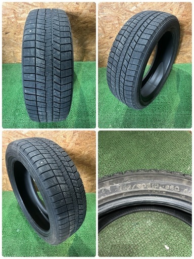 【法人出品】ダンロップ WM03 23年製 195/50R19 4本 スタッドレスタイヤ 1本修理有 良溝
