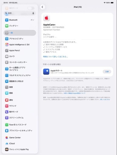 iPad Pro 13インチ256GB  M4
