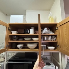【お渡しの方決まりました】食器棚！4年使用！綺麗に使いました の画像