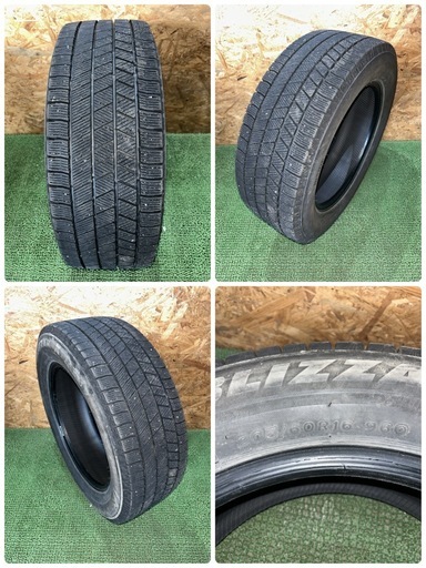 【法人出品】BS VRX3 22年製 205/60R16 4本 スタッドレスタイヤ 良溝 中古