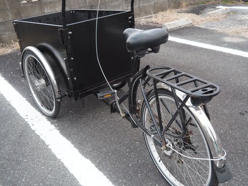 カーゴバイク BLACK ディスプレイ・インテリア用 三輪自転車 ①