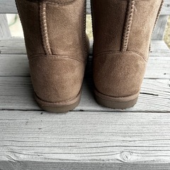 ムートンブーツ　ショートブーツ Lサイズ　ベージュの画像