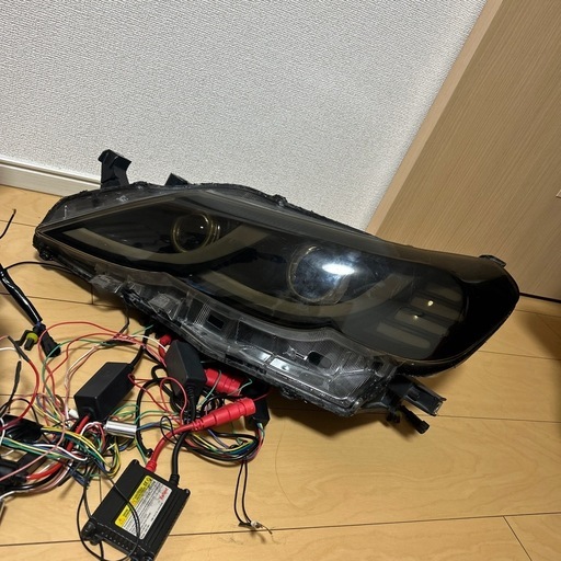 トヨタ マークX 130系前期 ヘッドライト 左右セット ブラック