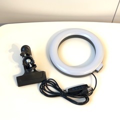 未使用LEDリングライト6インチ　クリップタイプの画像