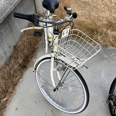 24インチ　アサヒ　サイクル　白　自転車の画像