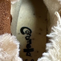 【新品 未使用(中敷にシミあり)】定価1,498円 西松屋 キッズ ムートン ボア ブーツ ブラウン 15cmの画像