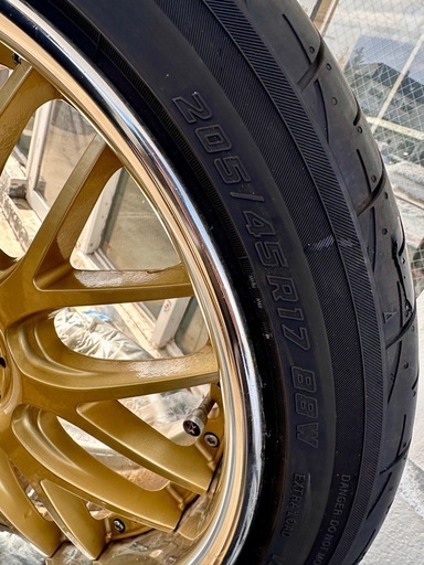 205/45R17 アルミホイール4本セットYOKOHAMA  