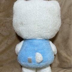 ハローキティ　タオル地　ぬいぐるみ　水色　2005年製　サンリオ　②の画像