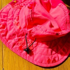 Sun Protection Zone ハイビスカス柄 ハットの画像