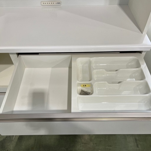 丸仙　食器棚　白　ホワイト　