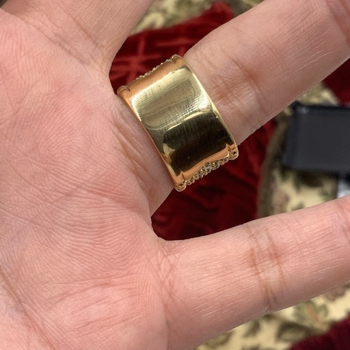 K18 パヴェダイヤリング　12.4g 2ct 約14号