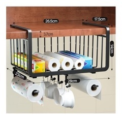 吊り戸棚下 収納ラックの画像