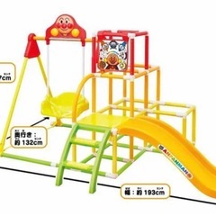 【交渉中】アンパンマン室内用折り畳みジャングルジムブランコ付きの画像