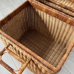 籐籠　ヴィンテージ　アンティークの画像