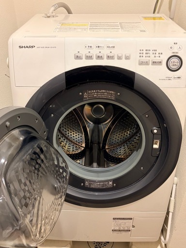 【取引中】SHARP ドラム式洗濯機 ES-S7D 動作確認済み