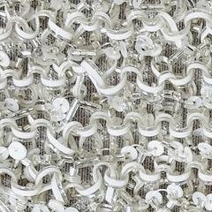 【未使用級】ANTEPRIMA アンテプリマ ワイヤー グリッターバッグ オーロラホワイトの画像