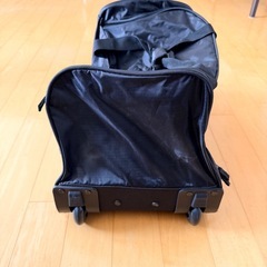 キャリー付きバッグ　旅行バッグ　ボストンバッグ　黒の画像