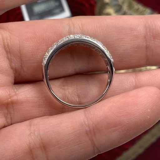 Pt900 パヴェダイヤ　リング　2ct 8.7g 約16.5号