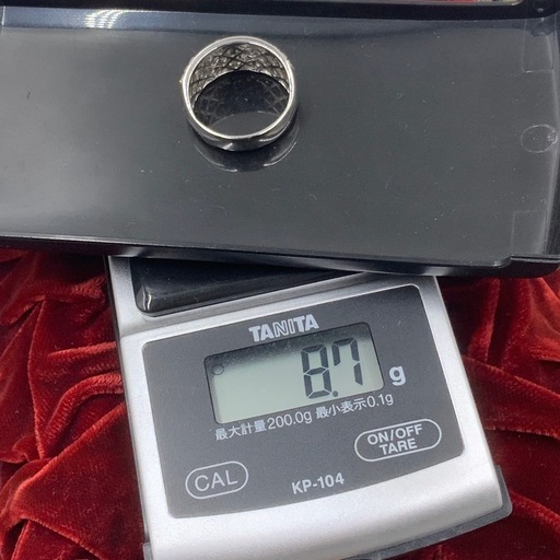 Pt900 パヴェダイヤ　リング　2ct 8.7g 約16.5号