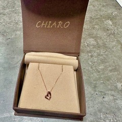 キャーロ ディ ディアマンテ K10 ピンクゴールド ダイヤモンド ネックレスの画像