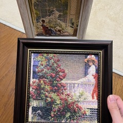 不規則カット ジグソーパズル フレーム付きの画像