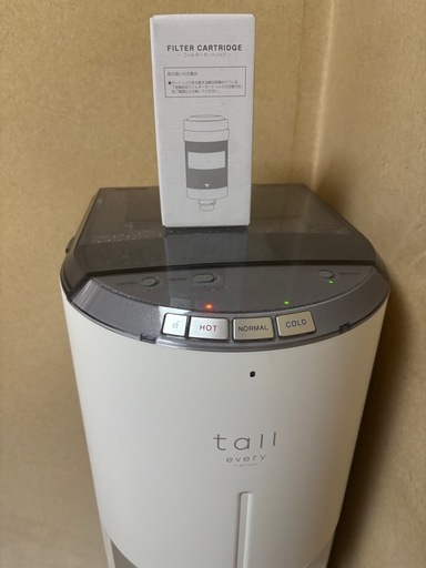 エブリィフレシャス ウォーターサーバー トール ホワイト＋カートリッジ付き