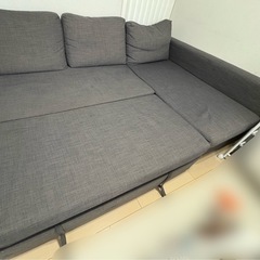 IKEA イケア　FRIHETEN フリーヘーテン コーナーソファベッド 収納付き　スキフテボー ダークグレーの画像