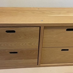 スタッキングシェルフ・５段・オーク材の画像