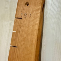 【未使用】天然木（アサダ）の身長計｜定価1.6万円・おしゃれなインテリアに✨の画像