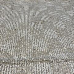 ベージュ ラグマットの画像