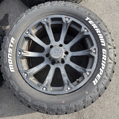 20インチ　BLACK RHINO ホイール　MONSTAタイヤ　セットの画像
