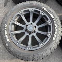 20インチ　BLACK RHINO ホイール　MONSTAタイヤ　セットの画像