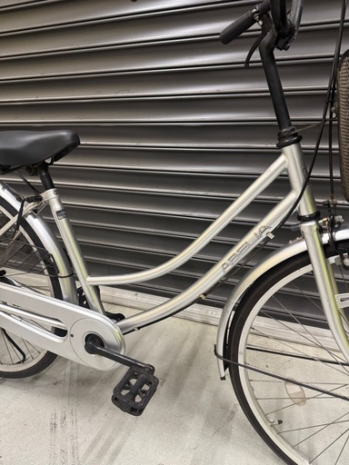26インチ　自転車　シルバー
