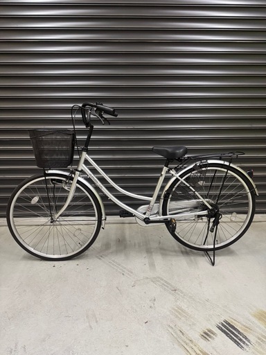 26インチ　自転車　シルバー