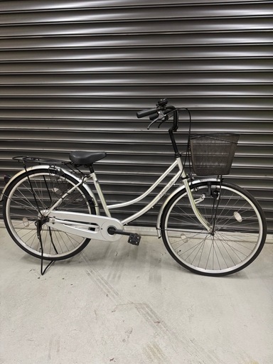 26インチ　自転車　シルバー