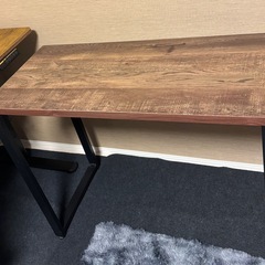 【明日引取可/無料】昇降スタンディングデスク＆幅90cmワークデスク＋姿見（在宅/テレワークに最適）の画像