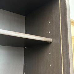 【無料でお譲り致します】ブラウンキャビネット（中古）の画像