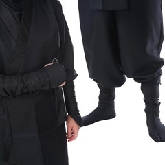 忍者 コスプレ ハロウィン ニンジャ コスチューム にんじゃ 黒装束 衣装　Mサイズ の画像