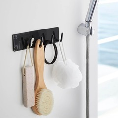 山崎実業　歯磨き粉&歯ブラシホルダー 、フックの画像