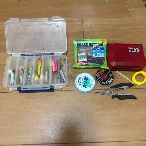 azusaロッド70L DAIWA ダイワ/18フリームス LT 2500(ハンドルカバー無し) サイドフィットバッグ（D） ルアー各