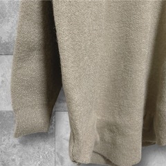 【新品】レディース サイズフリー コメンスメント風 クルーワイドセーター トップス ニット 無地 日本製 CrewWideSweaterの画像