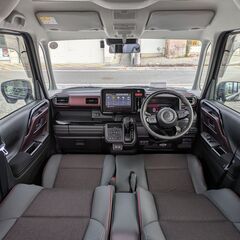 R5年!修復無!走行9000㌔!ワンオ－ナー禁煙車スペーシアカスタム【ハイブリッドXS】レーダークルコン!360°カメラ!純正9インチ!両側パワスラの画像