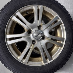 軽自動車　アルミ付冬タイヤ4本セット　の画像