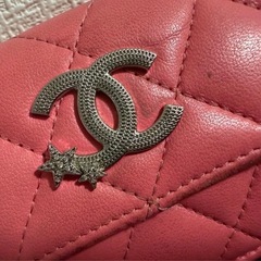CHANEL 限定 三つ折財布 ピンクの画像