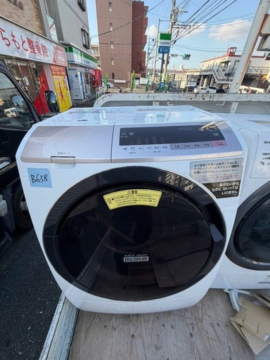 NO B638?福岡市内配送設置無料✨?BD-SV110CL ドラム式洗濯乾燥機 ビッグドラム シャンパン [洗濯11.0kg /乾燥