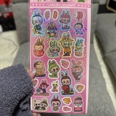 ラブブ　シール　キラキラ　5枚セット　新品未開封の画像