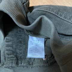 120 コーデュロイ　緑長ズボンの画像