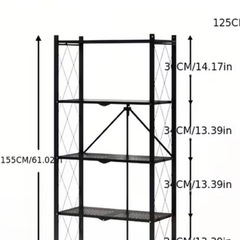 白　ラック　折りたたみの画像