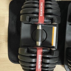 Sanichi 可変式ダンベル 24kg×2セット (ほとんど未使用・状態良好)の画像